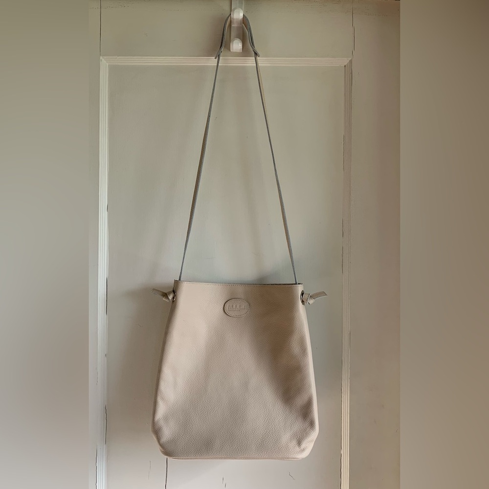 M.I.L.A “Jackie” crossbody leather handbag - color Nude - like new condition